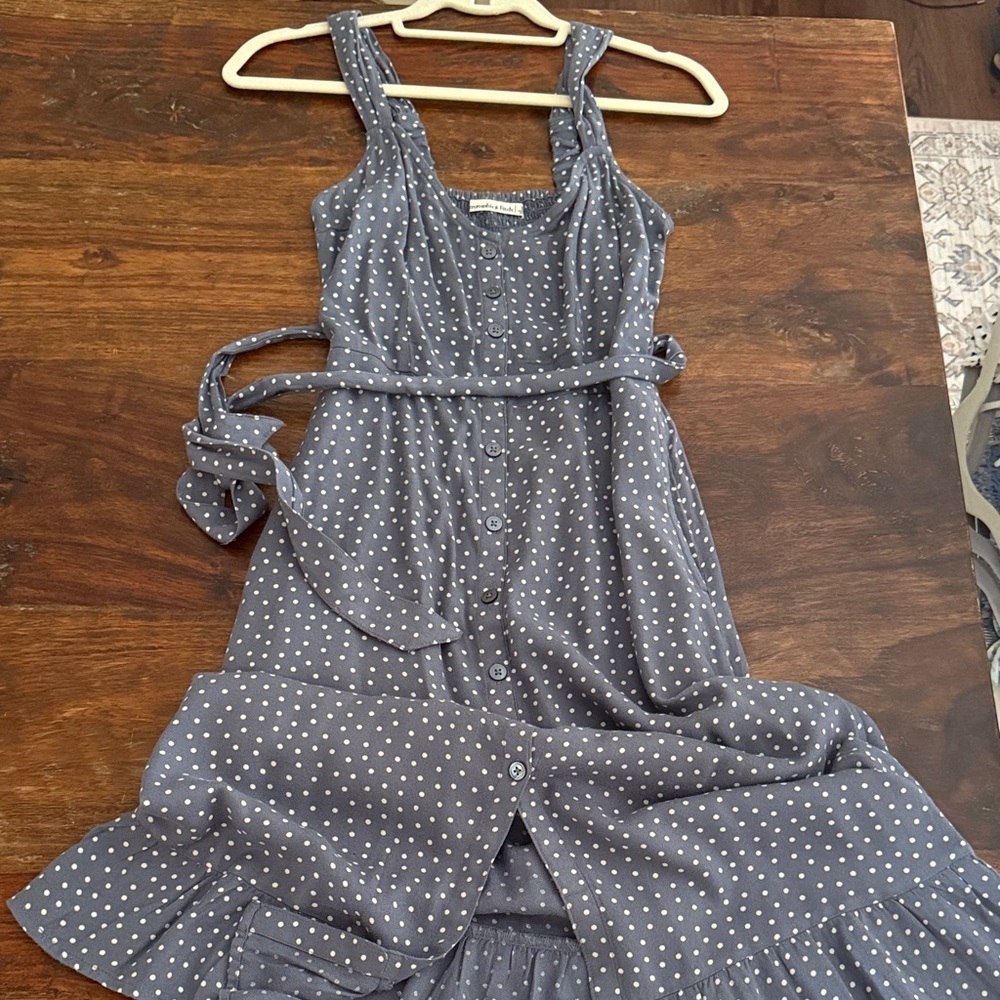 Abercrombie and fitch Polka Dot Button-Down Dress